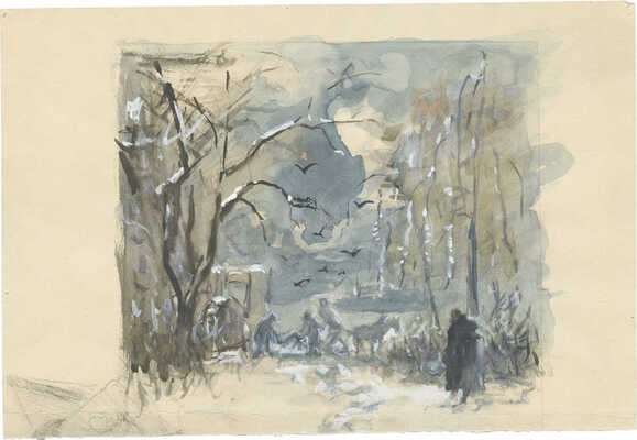 Бехтеев Владимир Георгиевич. Иллюстрация к роману А.С. Пушкина «Евгений Онегин». Дуэль 